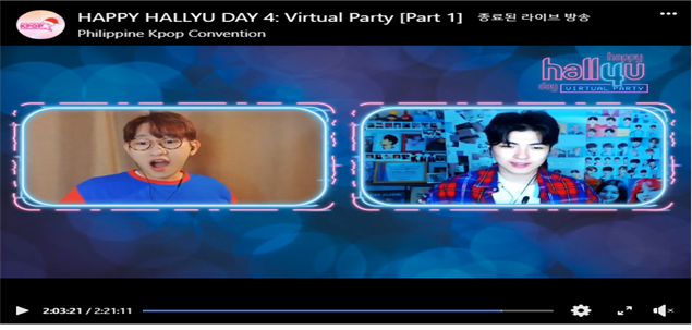 해외 한류 커뮤니티 활동 지원(필리핀, Happy Hallyu Day Year 4: Virtual Party)